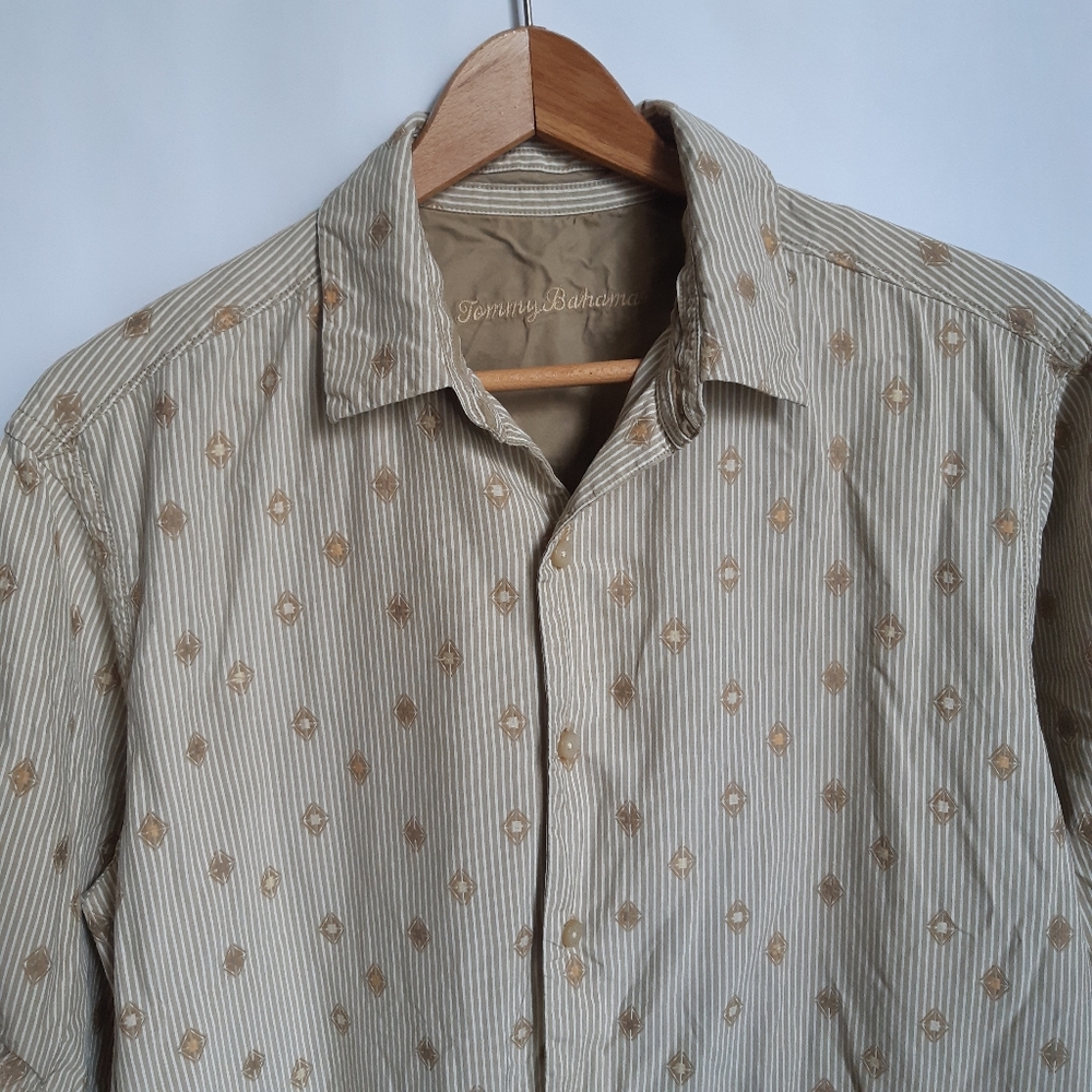 Tommy Bahama embroidered short-sleeved shirt